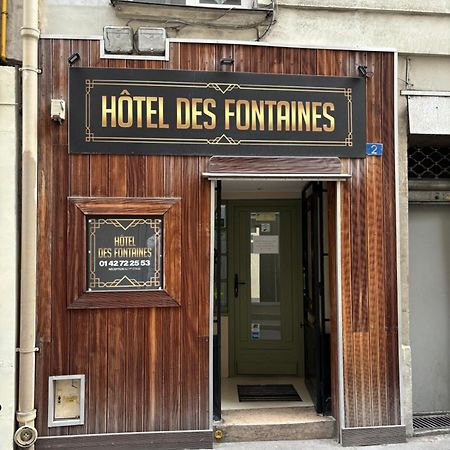 Hotel Des Fontaines Paryż Zewnętrze zdjęcie